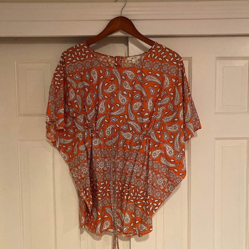 Tyler Boe Kaftan style blouse, Size 10